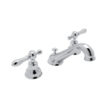 ROHL Arcana™ Widespread Lavatory Faucet With C-Spout In Polished Chrome