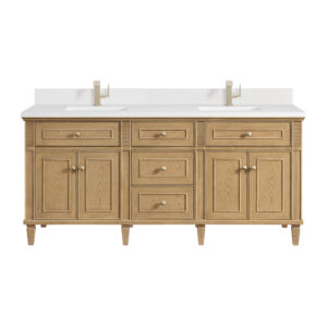 Lorelai 72" Double Vanity, Light Natural Oak