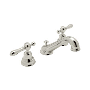 ROHL Arcana™ Widespread Lavatory Faucet With C-Spout In Polished Nickel
