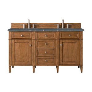 Brittany 60" Double Vanity, Saddle Brown
