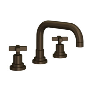 ROHL Lombardia® Widespread Lavatory Faucet With U-Spout In Tuscan Brass