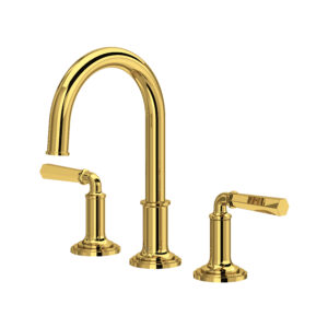 ROHL San Giovanni™ Widespread Lavatory Faucet With C-Spout In Unlacquered Brass