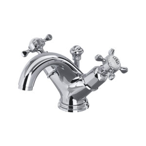 Perrin & Rowe Edwardian™ Two Handle Lavatory Faucet In Polished Chrome