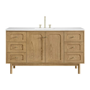 Laurent 60" Single Vanity, Light Natural Oak