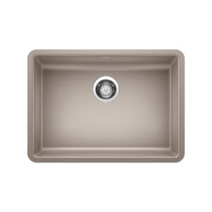 Blanco Precis SILGRANIT 25″ ADA Single Bowl Undermount Kitchen Sink – Truffle