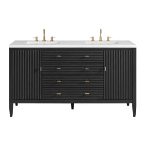 Myrrin 60″ Double Vanity, Carbon Oak