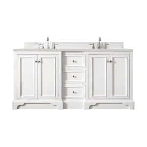 De Soto 72" Double Vanity, Bright White