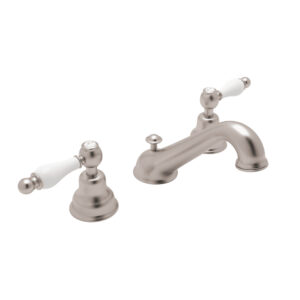 ROHL Arcana™ Widespread Lavatory Faucet With C-Spout In Satin Nickel
