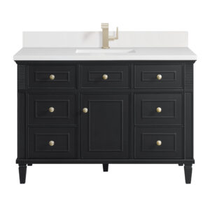 Lorelai 48" Single Vanity, Black Onyx
