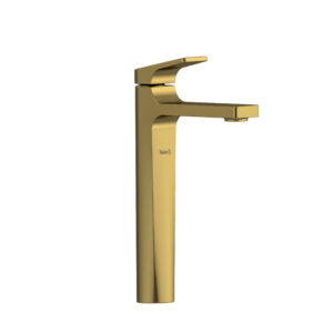 Riobel Ode™ Single Handle Tall Lavatory Faucet In Brushed Gold