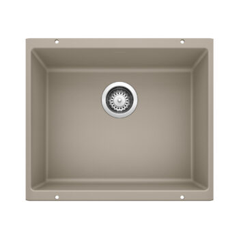 Blanco Precis SILGRANIT 21" Single Bowl Undermount Kitchen Sink - Truffle