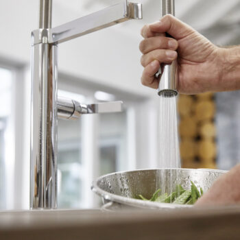 Blanco Blancoculina Semi-Pro Pull-Down Dual-Spray Kitchen Faucet 1.8 GPM - Chrome - Image 5