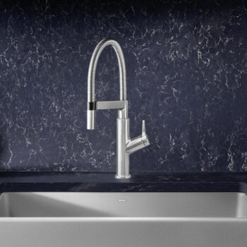 Blanco Solenta Semi-Pro Pull-Down Dual-Spray Kitchen Faucet 1.5 GPM - PVD Steel - Image 4