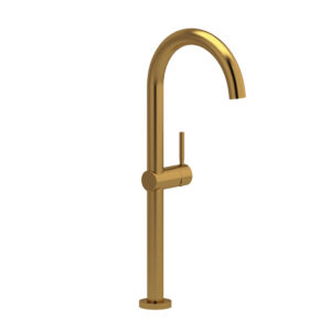 Riobel Riu™ Single Handle Tall Lavatory Faucet In Brushed Gold