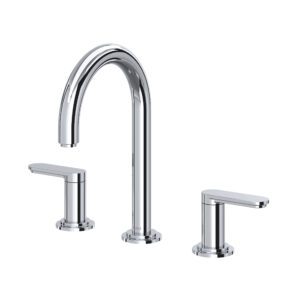 Riobel Arca™ Widespread Lavatory Faucet With C-Spout In Chrome