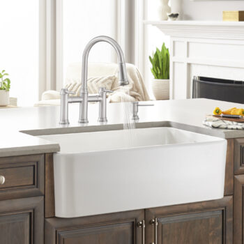 Blanco Cerana 33" Fireclay Single Bowl Apron-Front Farmhouse Sink - White - Image 2