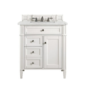 Brittany 30" Single Vanity, Bright White
