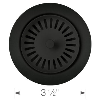 Blanco Color-Coordinated Metal Disposal Flange - Coal Black - Image 4