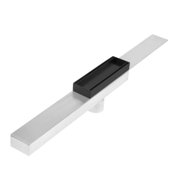 QM Delmar Series. Supreme Tile In +  Drain  Black