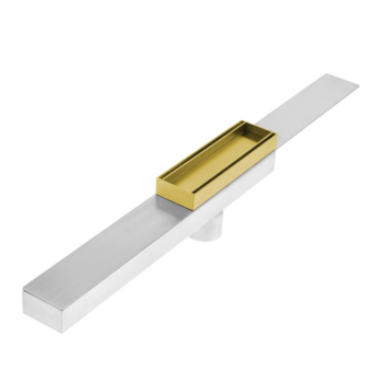 QM Delmar Series. Supreme Tile In +  Drain  Gold