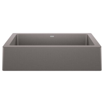 Blanco Vintera SILGRANIT 30" Single Bowl Apron-Front Farmhouse Sink - Metallic Gray