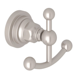 ROHL San Giovanni™ Double Robe Hook In Satin Nickel
