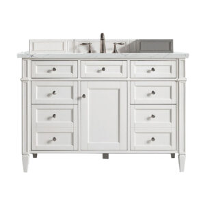 Brittany 48" Single Vanity, Bright White