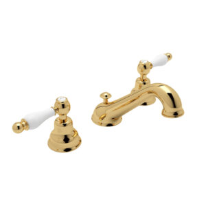 ROHL Arcana™ Widespread Lavatory Faucet With C-Spout In Italian Brass