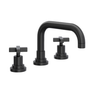 ROHL Lombardia® Widespread Lavatory Faucet With U-Spout In Matte Black