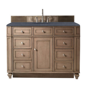 Bristol 48" Single Vanity, Whitewashed Walnut