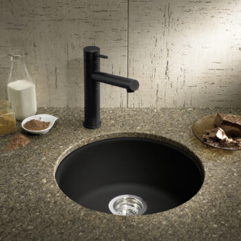 Blanco Rondo SILGRANIT 18" Dual Mount Bar Sink - Anthracite - Image 4