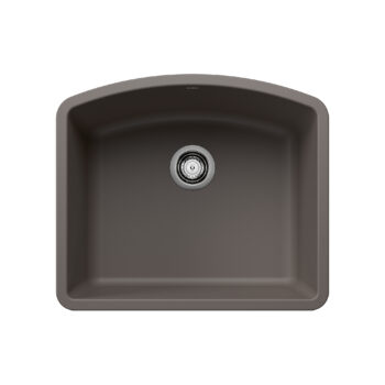 Blanco Diamond SILGRANIT 24" Single Bowl Undermount Kitchen Sink - Volcano Gray
