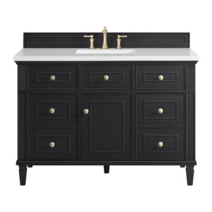 Lorelai 48″ Single Vanity, Black Onyx