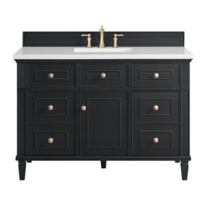 Lorelai 48″ Single Vanity, Black Onyx