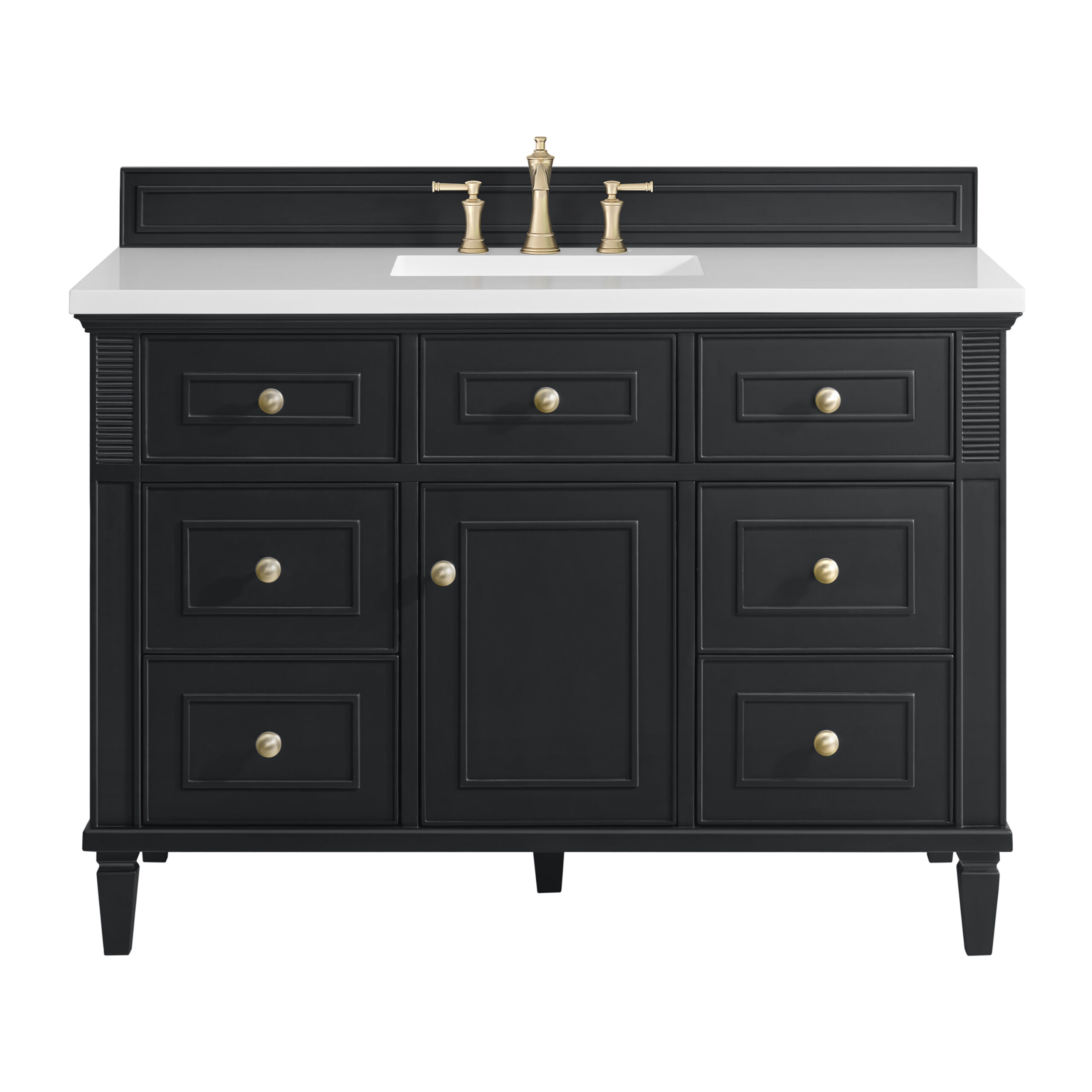 Lorelai 48" Single Vanity, Black Onyx