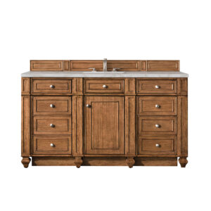 Bristol 60" Single Vanity, Saddle Brown
