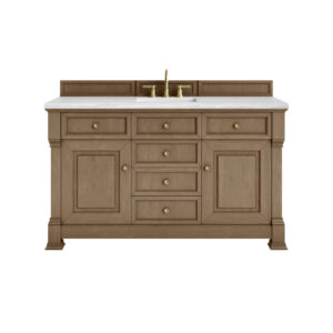 Brookfield 60" Single Vanity, Pecan