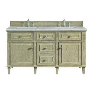 Lorelai 60" Double Vanity, Whitewashed Oak
