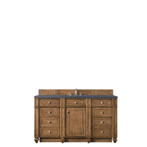 Bristol 60" Single Vanity, Saddle Brown
