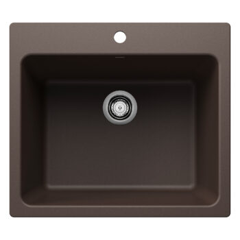 Blanco Liven SILGRANIT 25" Single Bowl Dual Mount Laundry Sink - Café