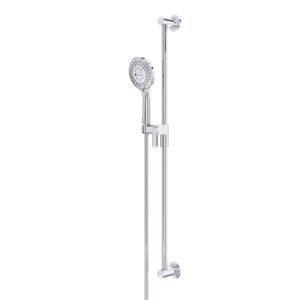 Riobel Handshower Set With 36″ Slide Bar and 5-Function Handshower In Chrome