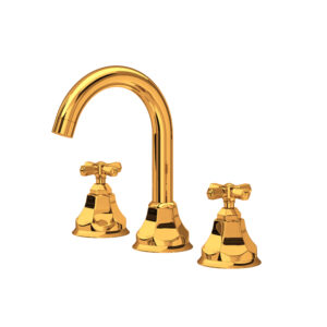 ROHL Palladian® Widespread Lavatory Faucet With C-Spout In Italian Brass