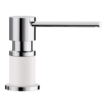 Blanco Lato Soap Dispenser - Chrome/White