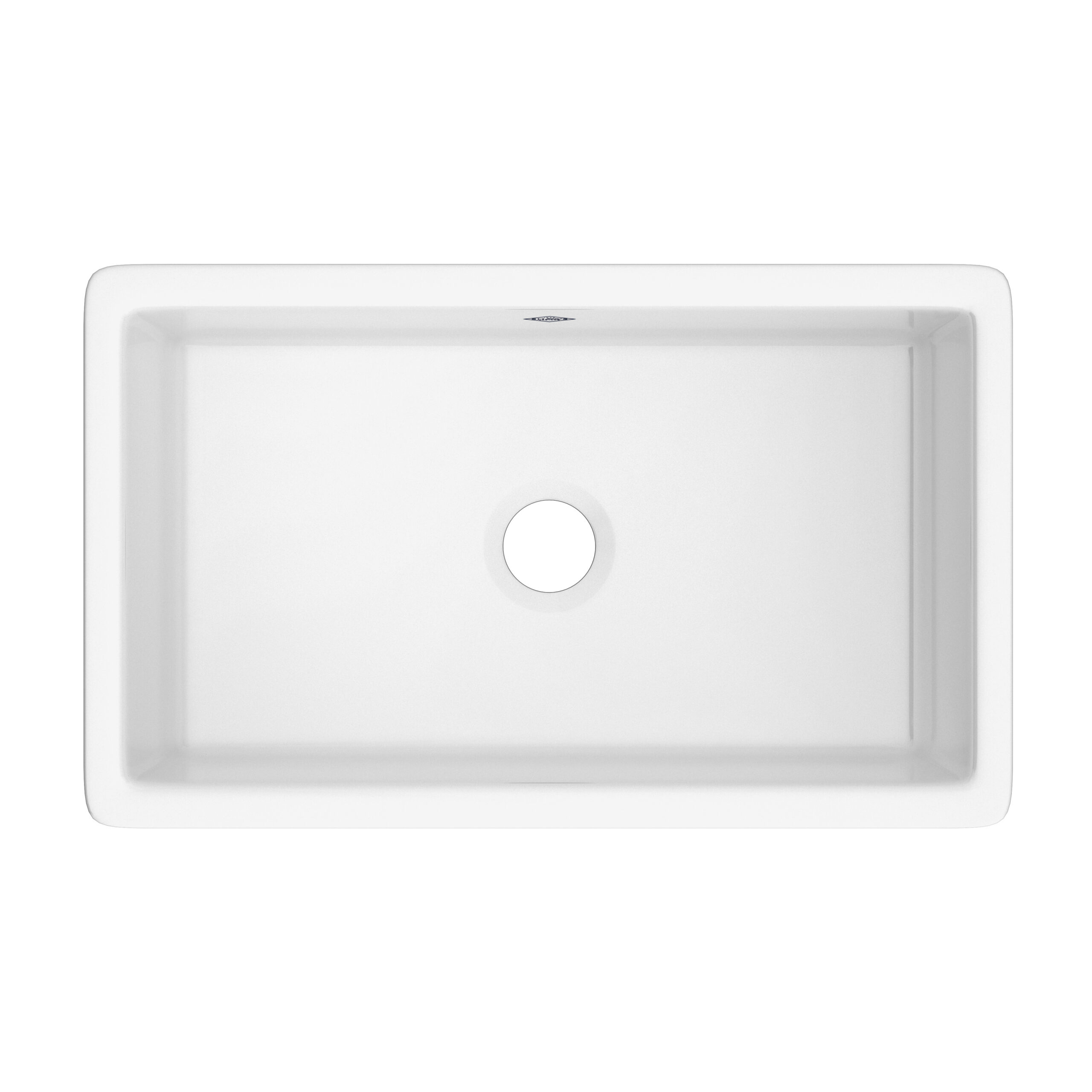 Shaws Shaker™ 30" Single Bowl Undermount Fireclay Kitchen Sink In White (WH)