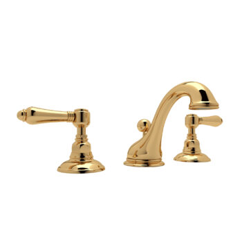 ROHL Acqui® Widespread Lavatory Faucet With Low Spout In Unlacquered Brass