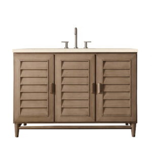 Portland 48" Single Vanity Whitewashed Walnut