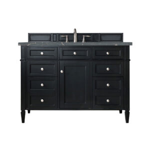 Brittany 48" Single Vanity, Black Onyx