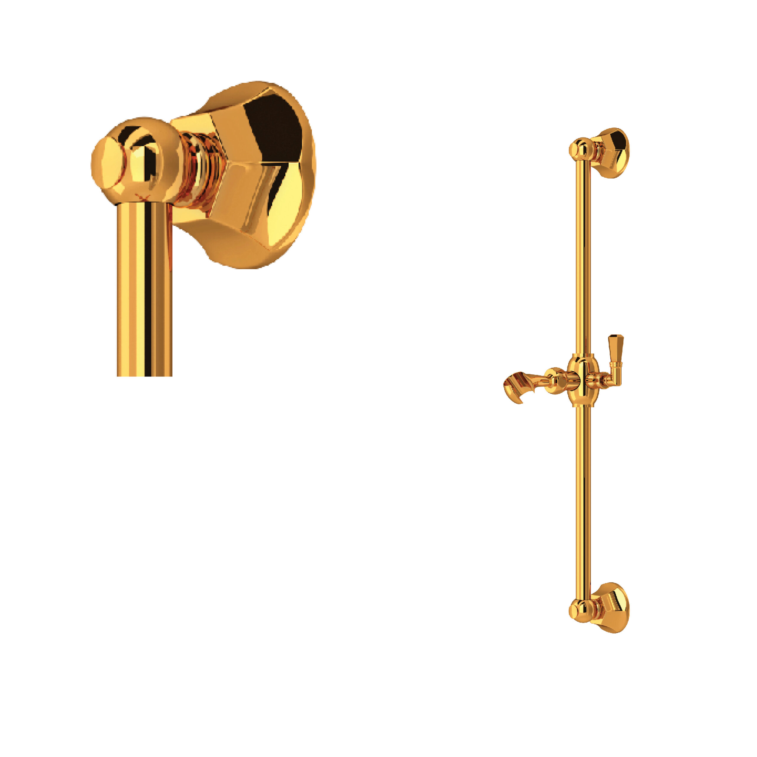 ROHL 24" Slide Bar In Italian Brass