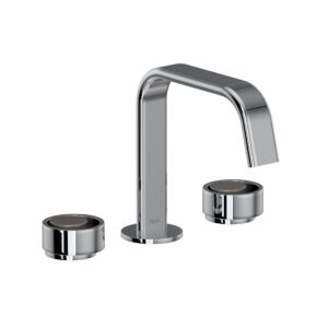 ROHL Eclissi™ Widespread Lavatory Faucet With U-Spout In Polished Chrome/Satin Nickel