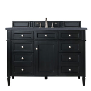 Brittany 48" Single Vanity, Black Onyx